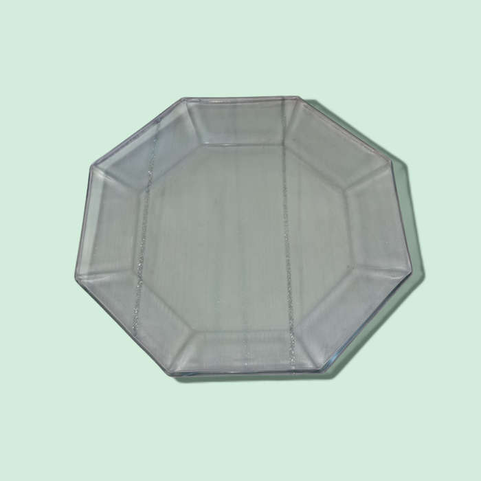 Vintage Glass Plate Set Of Three