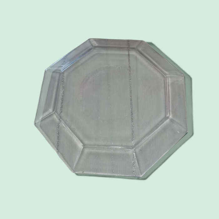 Vintage Glass Plate Set Of Three