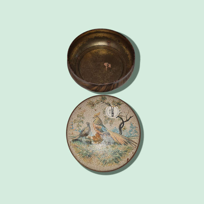 Vintage Pheasant Rounded Tin