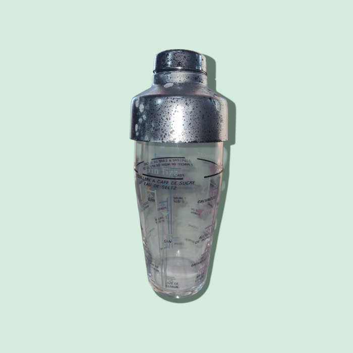 Vintage Arc France Glass Cocktail Shaker