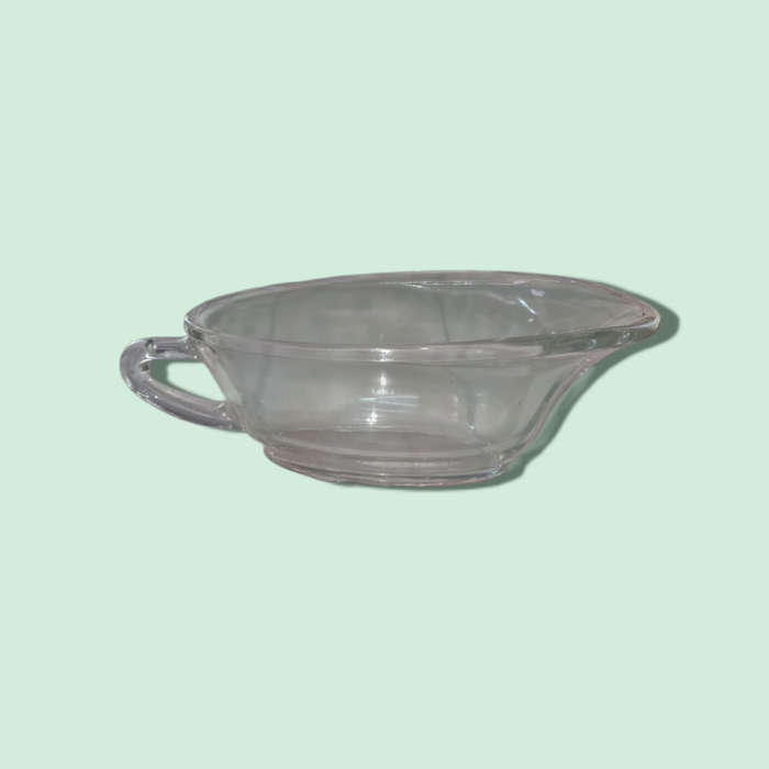 Vintage JAJ Pyrex Clear Gravy Boat Sauce Jug