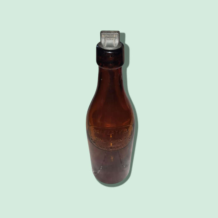 Brown Ohlssons Beer Bottle, Property of Cape Breweries