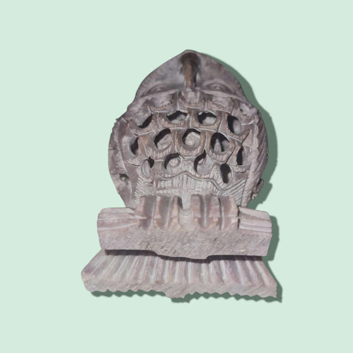 Handcrafted Soapstone Owl With Baby Inside