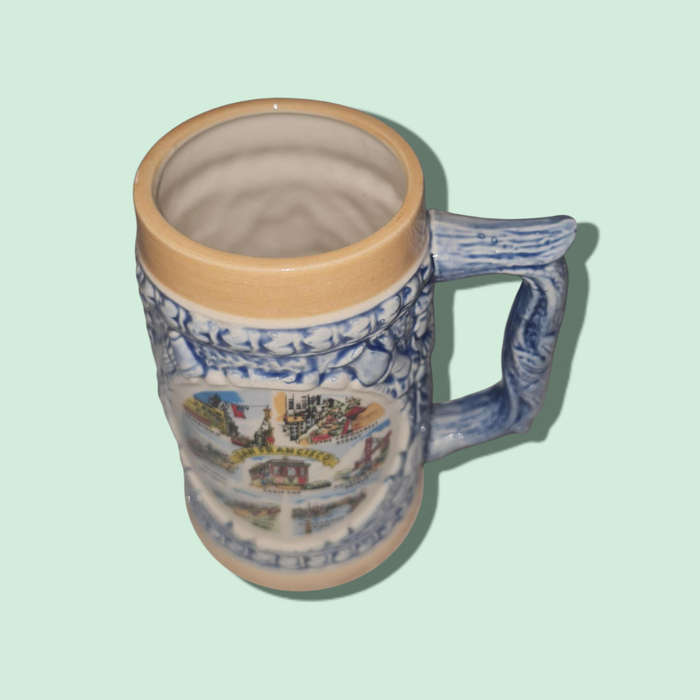 Vintage San Francisco Landmark Souvenir Beer Stein Made in Japan