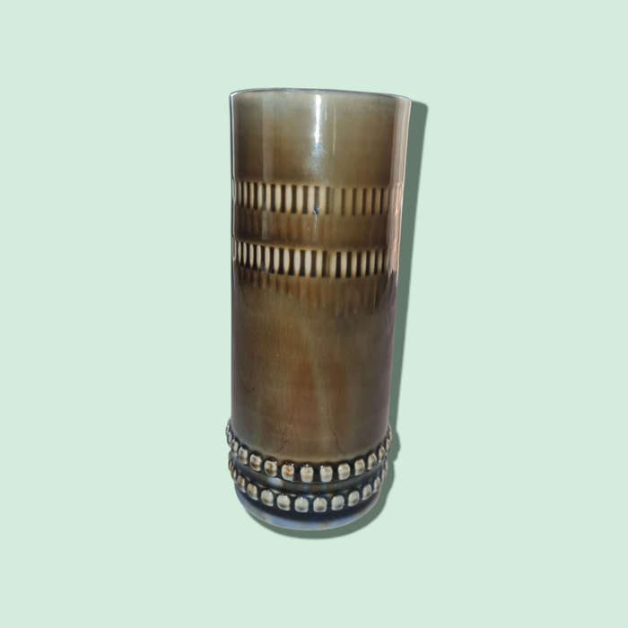Vintage Beer Stein Blue Drip Glaze