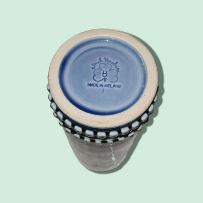 Vintage Beer Stein Blue Drip Glaze