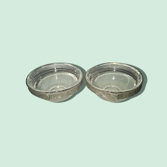 Vintage Pressed Glass Salt Cellars