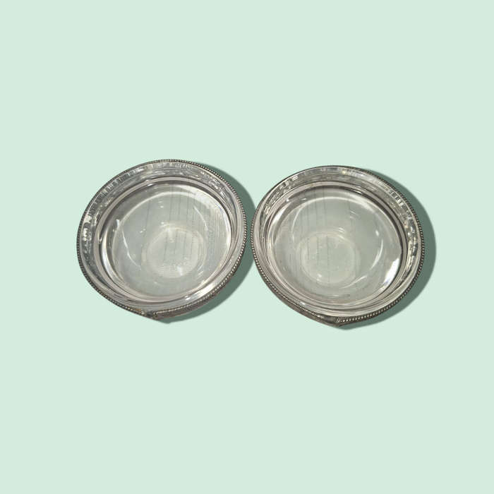 Vintage Pressed Glass Salt Cellars