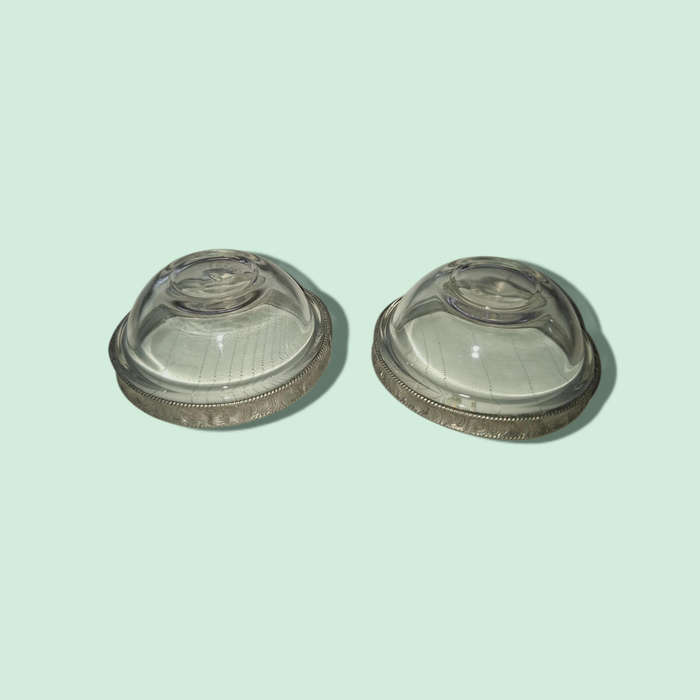 Vintage Pressed Glass Salt Cellars