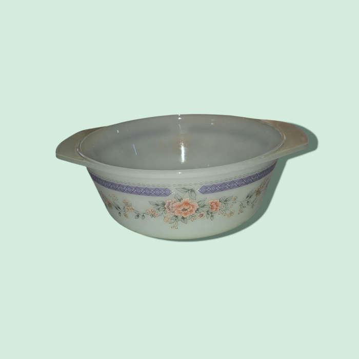 Indopal Milk Glass Casserole