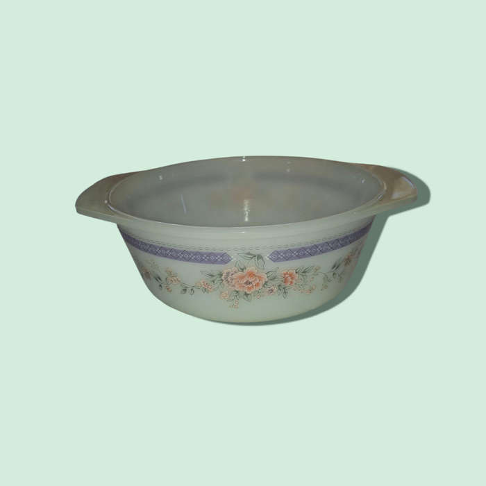 Indopal Milk Glass Casserole