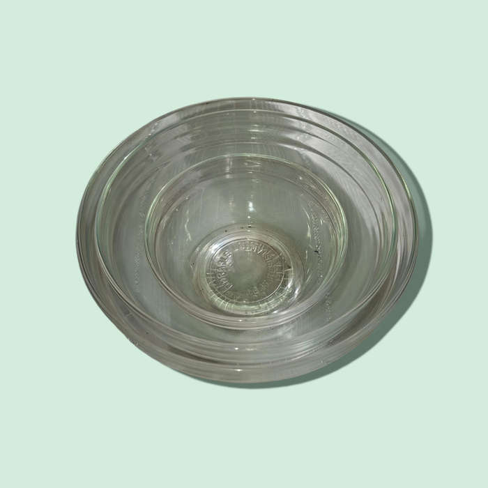 Clear Glass Mixing / Salad Bowls, Round
