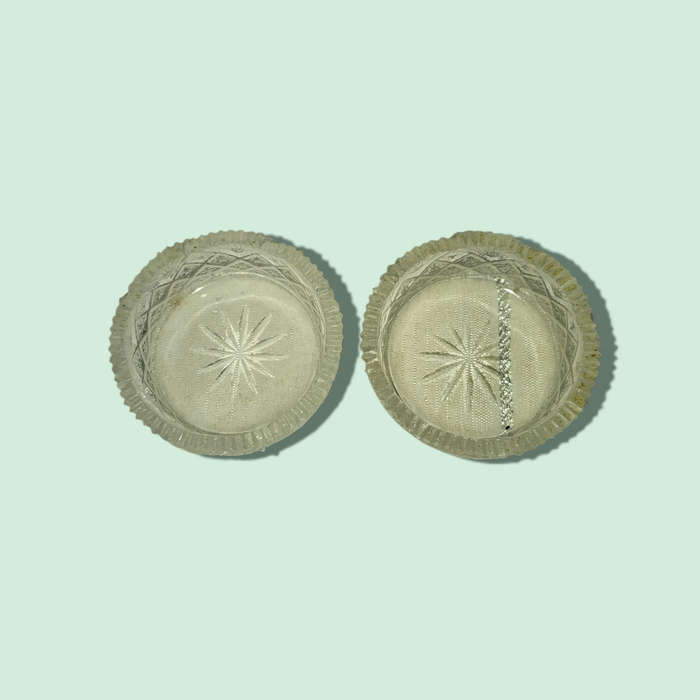 Vintage American Cut Salt Cellars Small