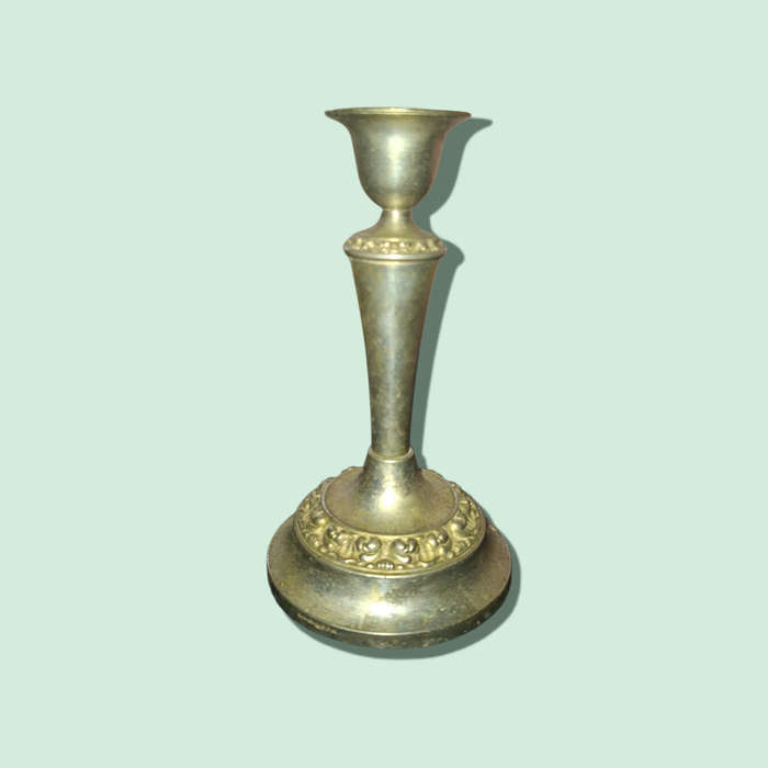 Candle holder from England, Ian Heath (IANTHE), silver plated, Vintage