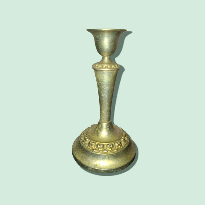 Candle holder from England, Ian Heath (IANTHE), silver plated, Vintage