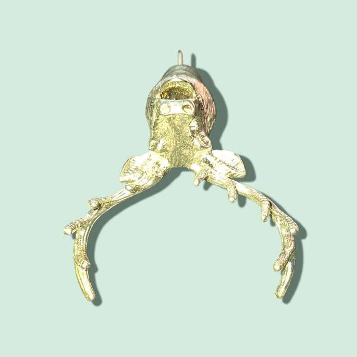Gorgeous Vintage Elegant Collectible Silver Plated DEER/STAG/BUCK Figural Wine Aerator/Pourer