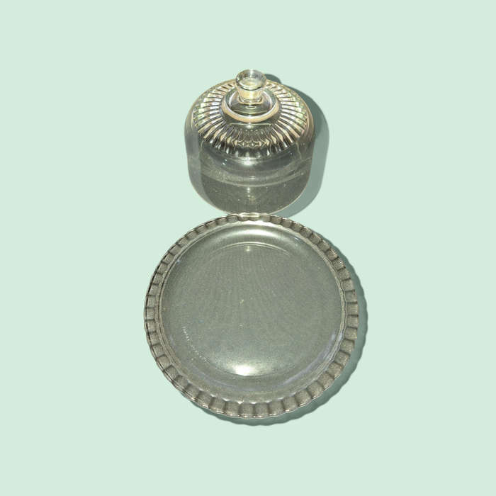 Luminarc 2 Piece Cheese Tray And Cloche Serving Set