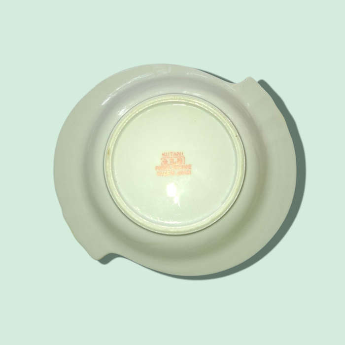 VINTAGE  ACROSS KUTANI PORCELAINWARE JAPAN BIRDS FLOWERS CIGARETTE ASHTRAY