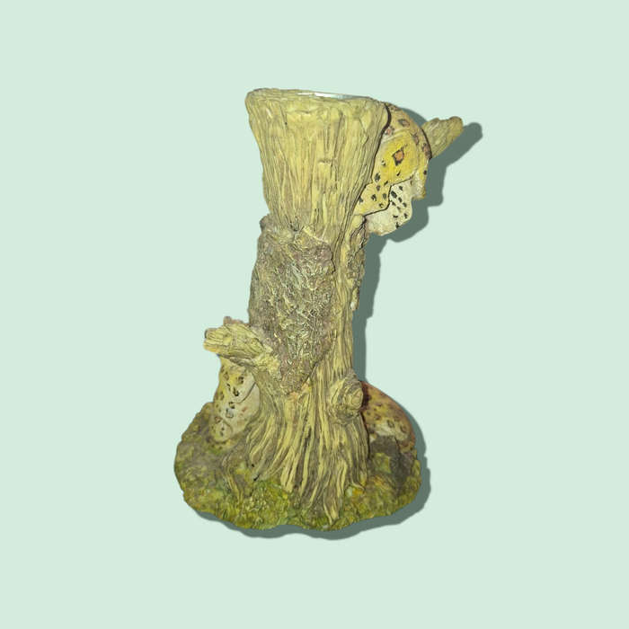 Large Leopard ornament candle holder