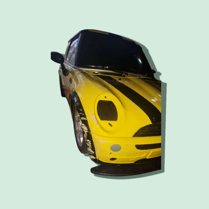 Yellow Mini Cooper