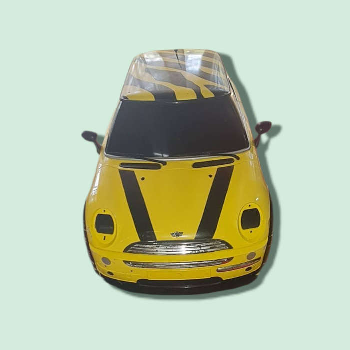 Yellow Mini Cooper
