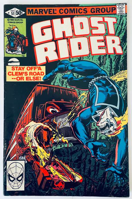 Marvel Comics Ghost Rider book#51 from December 1980 titled the Diesel of Doom