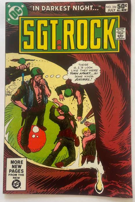 D.C Comics SGT Rock book # 354 from July 1981