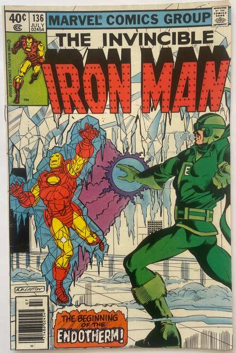 Marvel comics The Invincible Iorn Man book # 136 from July 1980