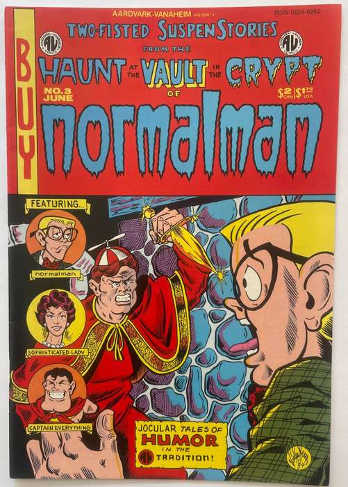Aardvark-Vanaheim comics Normalman book# 3 from June 1984