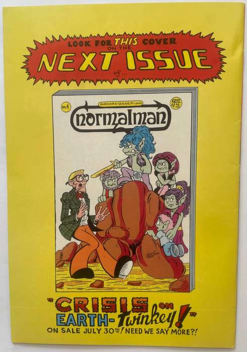 Aardvark-Vanaheim comics Normalman book# 3 from June 1984