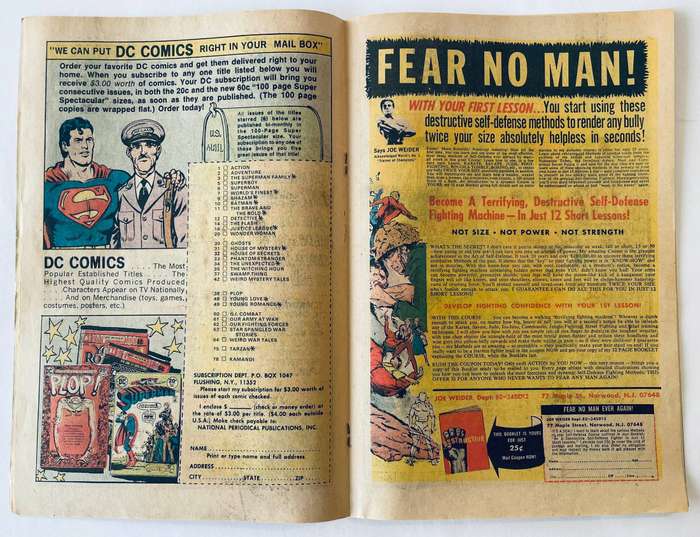 DC Comic Our army at war featuring SGT Rock book#266 from March 1974