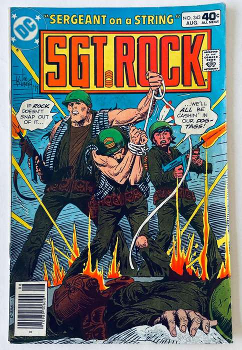 DC Comics SGT Rock book number 343 from August 1980
