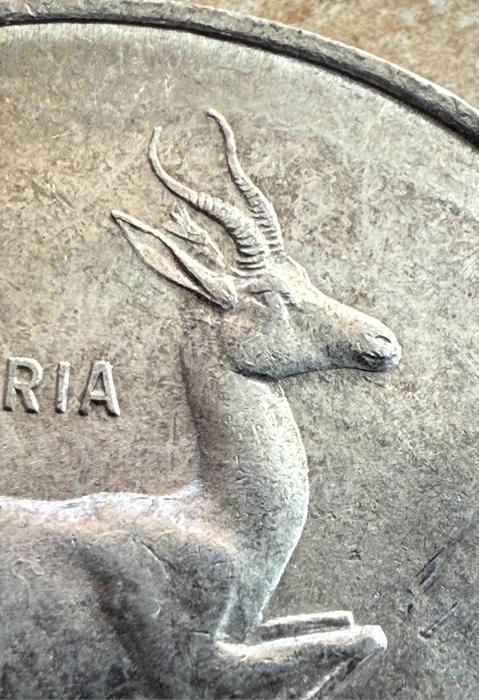 1966 SA Silver R1 Afrikaas - Tag Ear Variety