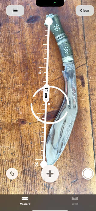 Kukri knife (India). 31cm in length