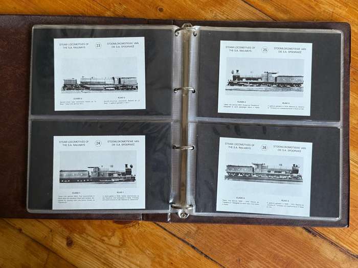Steam Locomotives of SARS - Stoom Lokomotiewe van SAS (60xPostcards/Poskaart)