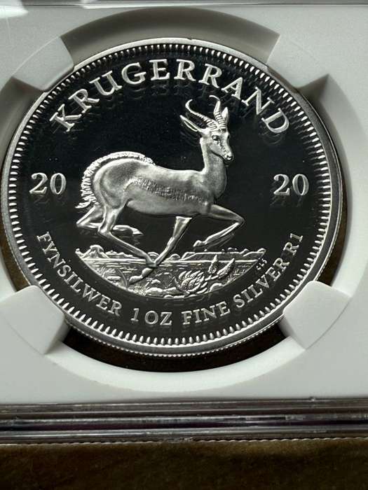 2020 Proof Silver Krugerrand - NGC graded PF69 Ultra Cameo