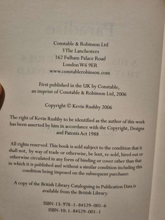 Paradise - The History of the Idea that Rules the World - Rushby