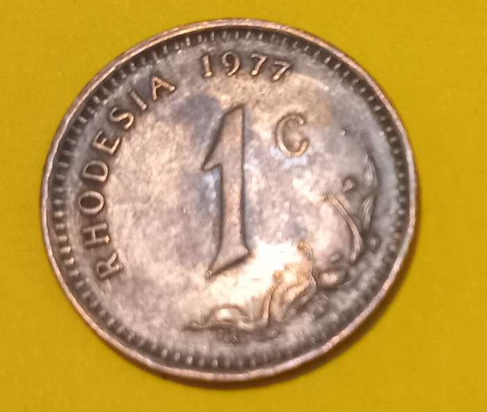 Rhodesia 1977 1 cent coin