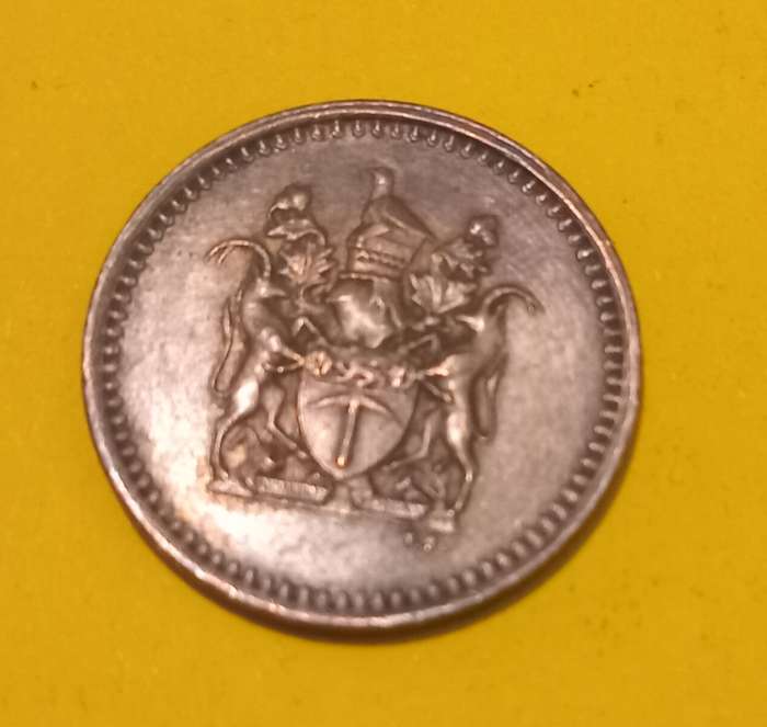 Rhodesia 1977 1 cent coin