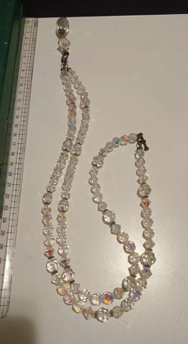 Magnificent Long Clear Crystal Necklace