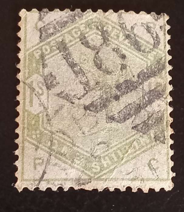 GB-1 Shilling,dull green,SG196, CV R2400