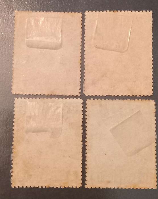 CHINA REPUBLIC Full set with overprint,incl the high value stamp Yuannan Province SG 21-24 CV R4000+