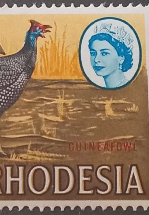 RHODESIA 1966, 10s #128, Colour shift to the left