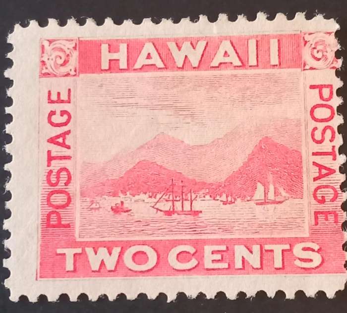1899 Hawaii Scott #81 VF 2c View of Honolulu,Pink, MNH