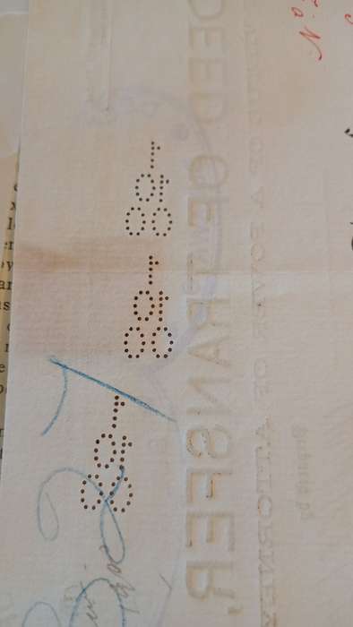 BSAC 1897 BULAWAYO Registry with £1 & 10s & 1 Shilling Pair on Deed of Transfer CV R3500+
