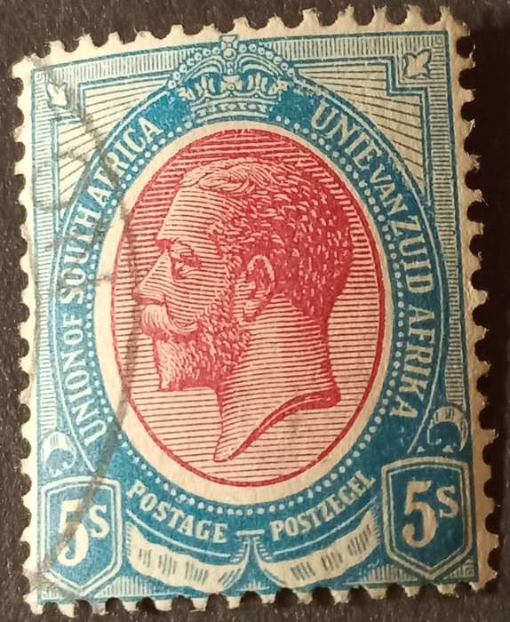 Union of SA 1913, 5s Shifted medallion(new moon)