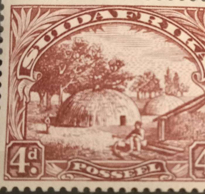 Union of SA,4d, Redrawn Roto Printing. MH
