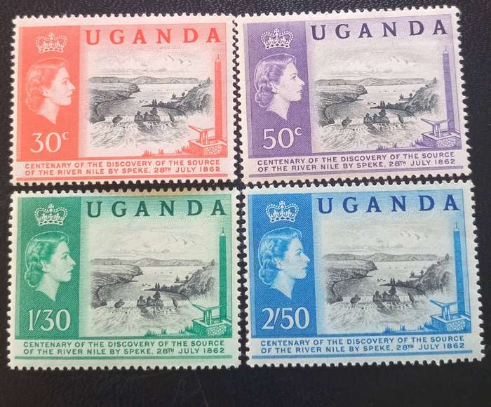 UGANDA #79-82, 1962 MNH