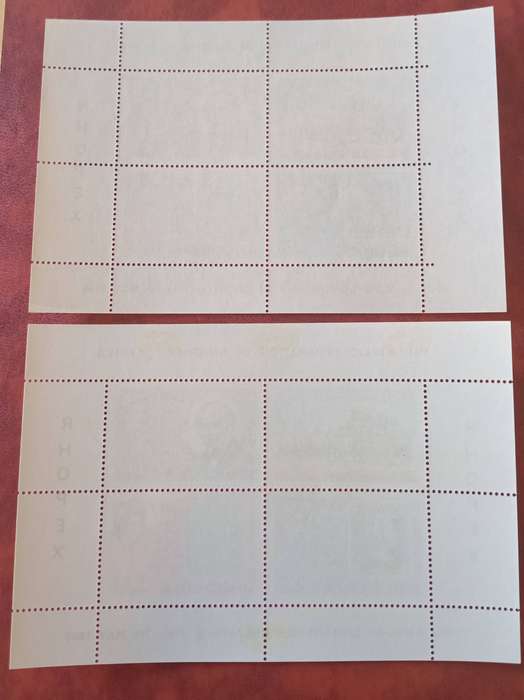 RHODESIA 1966 RHOPEX MINIATURE SHEETS B & C