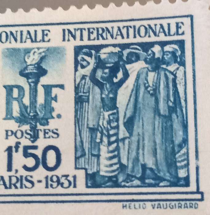 FRANCE 1931 Stamp Exhibition Colonial N°274 1.50f MNH CV R300+